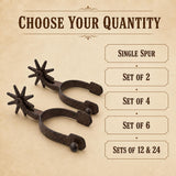 Cast Iron Western Spurs Pair, Rustic Cowboy Rodeo Decor, Decorative Shelf Sitters, Ranch Cabin Lodge Decor, image 3