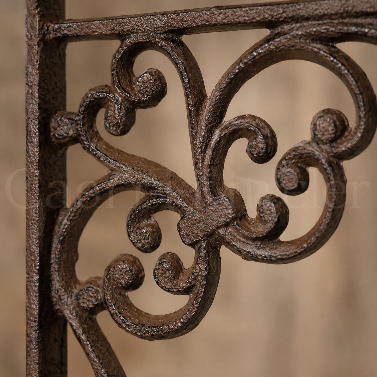 Ornate Cast Iron Plant Hanger, Rustic Wall Bracket for Hanging Baskets, Lanterns, Bird Feeders & Wind Chimes, image 4