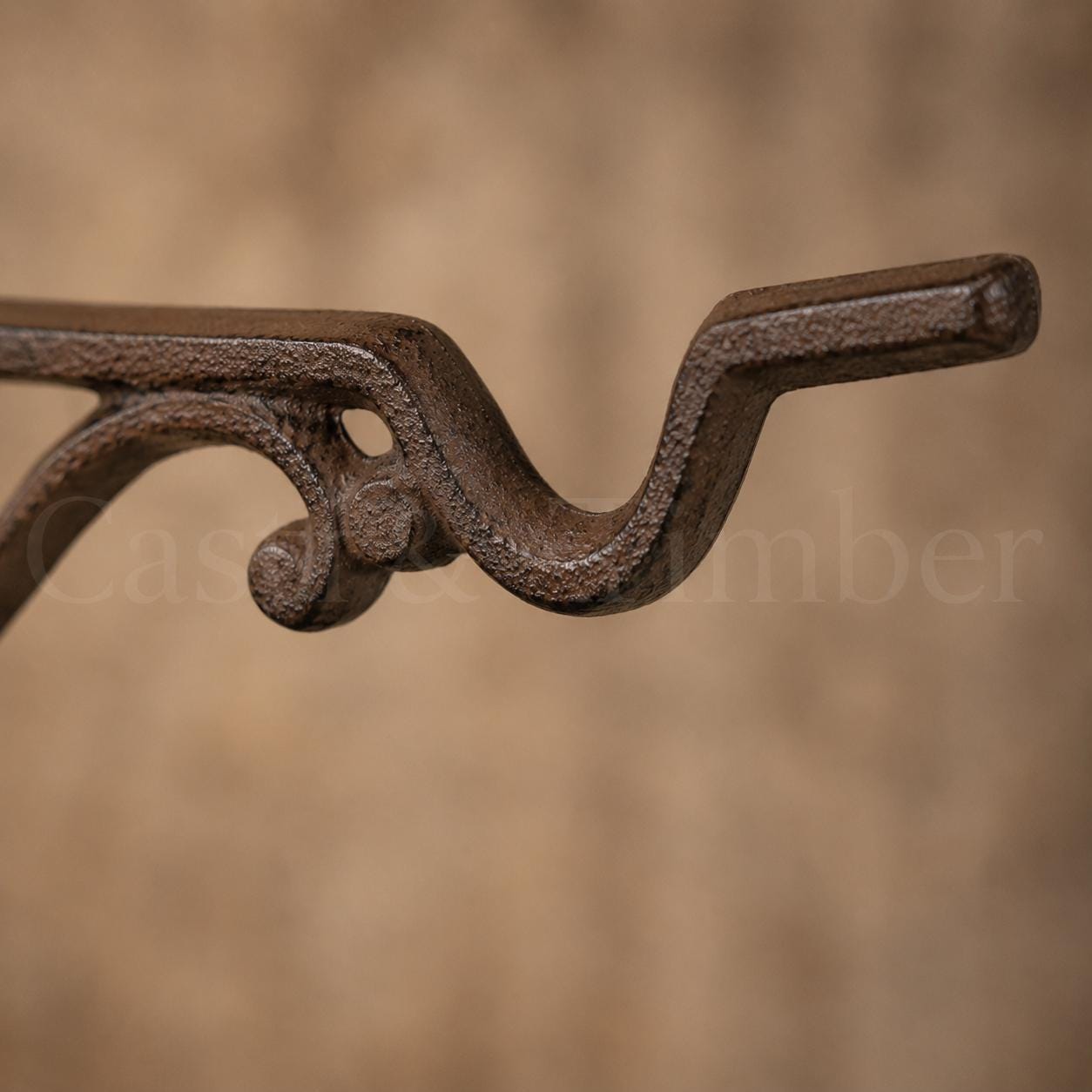 Ornate Cast Iron Plant Hanger, Rustic Wall Bracket for Hanging Baskets, Lanterns, Bird Feeders & Wind Chimes, image 5