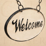 Flying Pig Double-Sided Welcome Sign