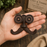 Cast Iron Mustache Double Wall Hook