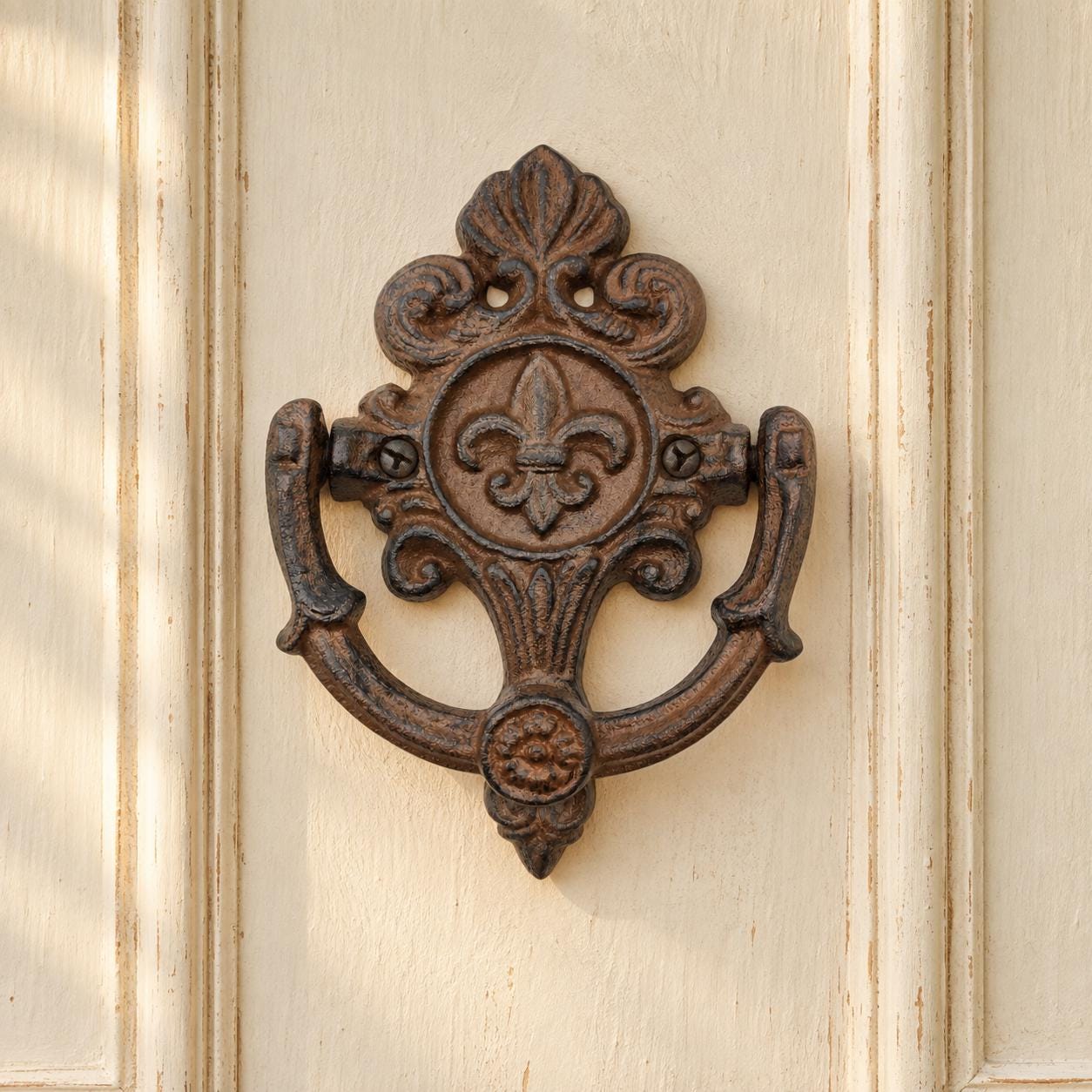 Fleur de Lis Cast Iron Door Knocker