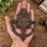 Fleur de Lis Cast Iron Door Knocker