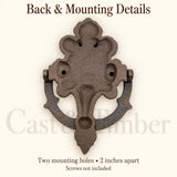 Fleur de Lis Cast Iron Door Knocker