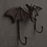 Cast Iron Bat Wall Rack With Two Hooks