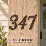 Italic Cast Iron House Numbers