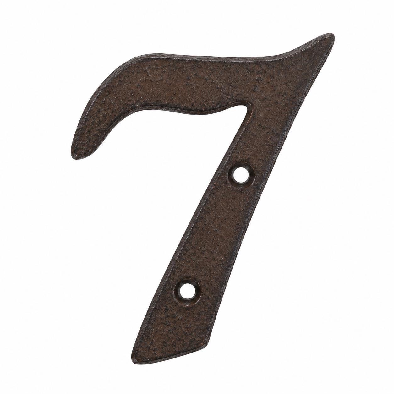 Italic Cast Iron House Numbers