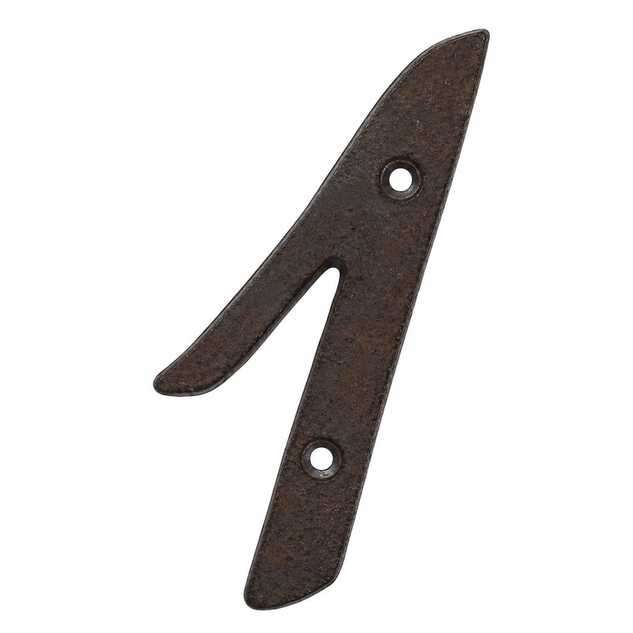 Italic Cast Iron House Numbers