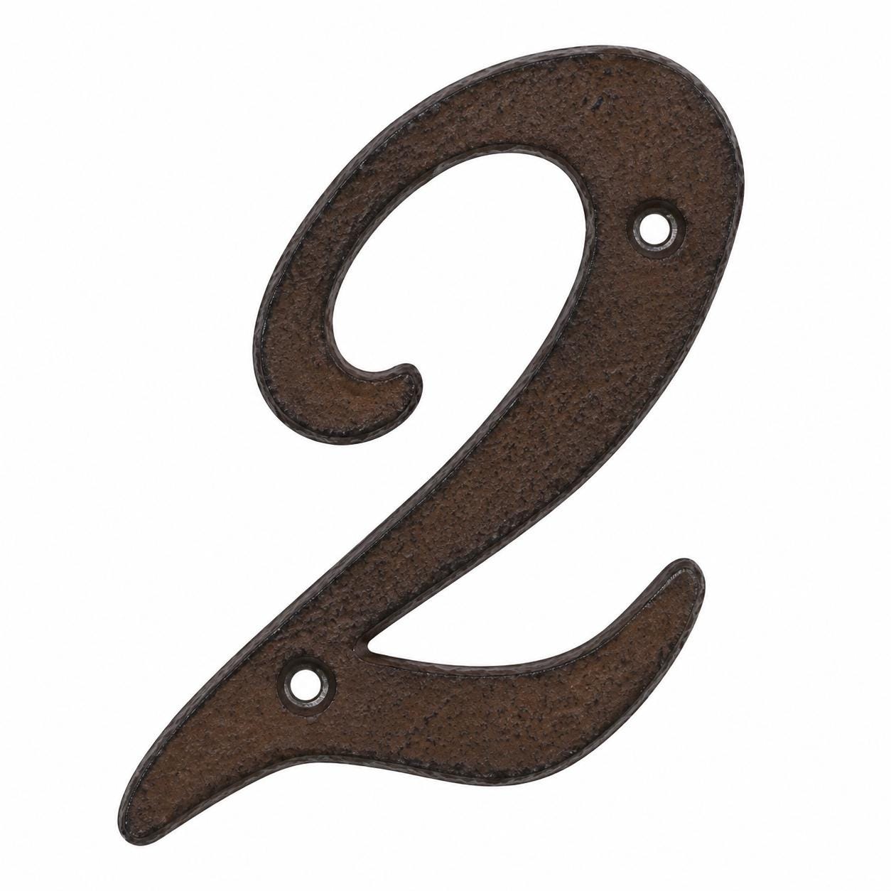 Italic Cast Iron House Numbers