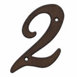 Italic Cast Iron House Numbers