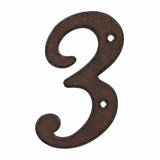 Italic Cast Iron House Numbers