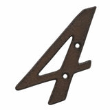Italic Cast Iron House Numbers