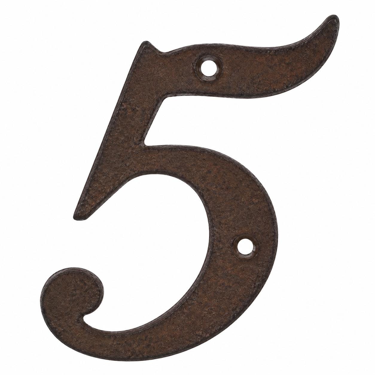Italic Cast Iron House Numbers