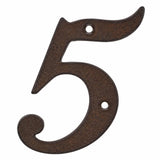 Italic Cast Iron House Numbers