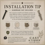 Matte Black Cast Iron Wall Hook