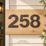 Modern Cast Iron House Numbers