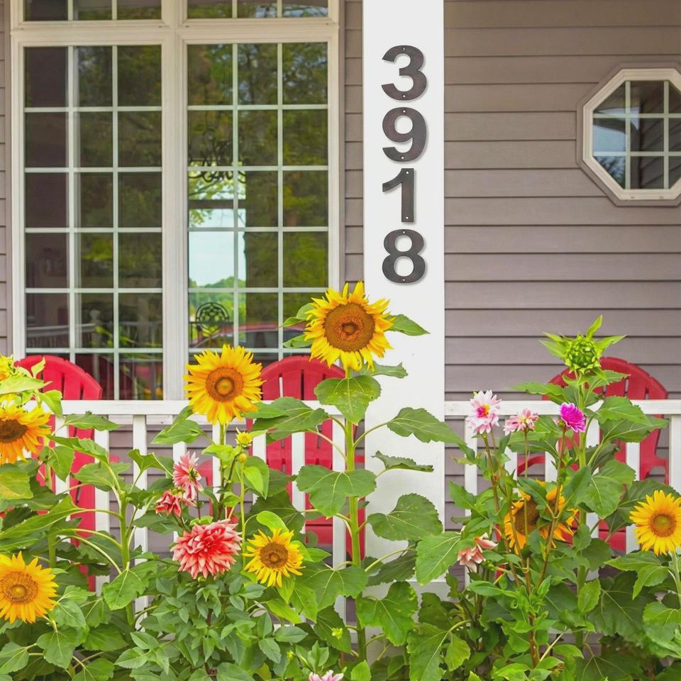 Modern Cast Iron House Numbers