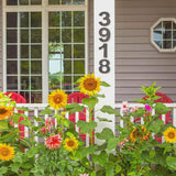 Modern Cast Iron House Numbers