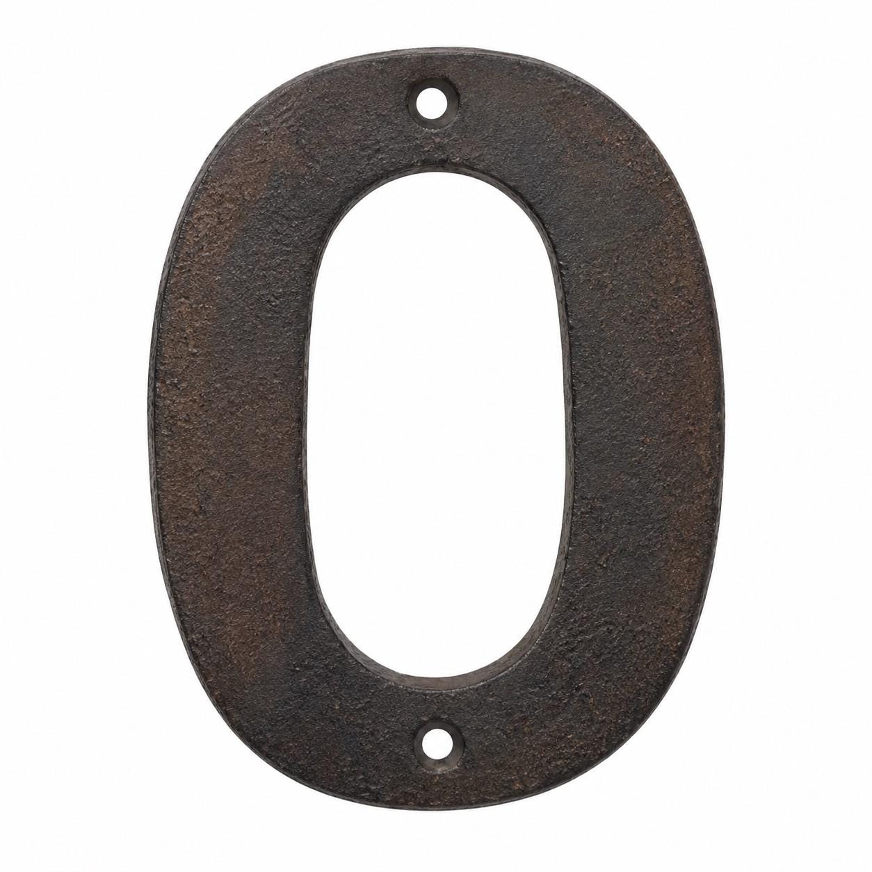 Modern Cast Iron House Numbers