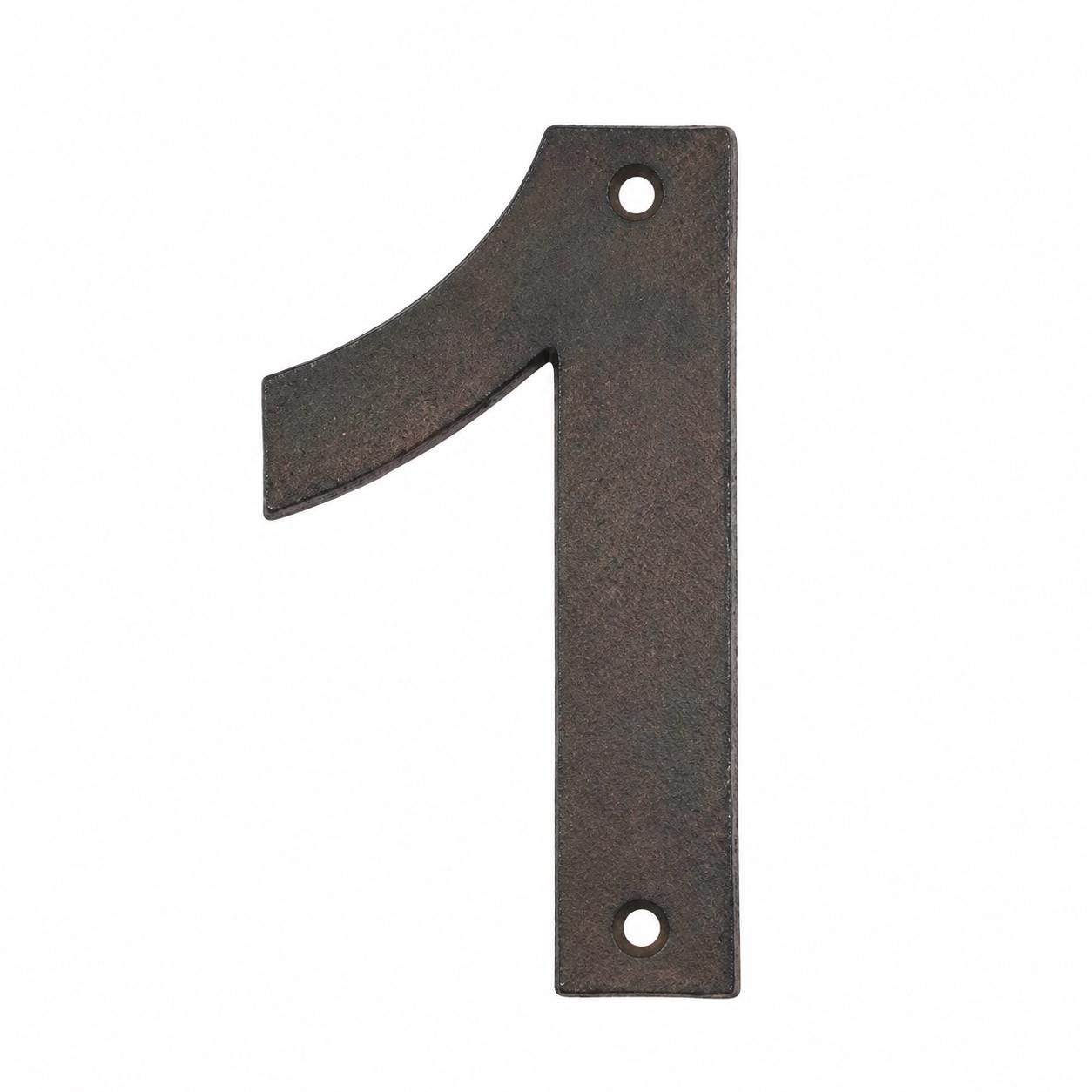 Modern Cast Iron House Numbers