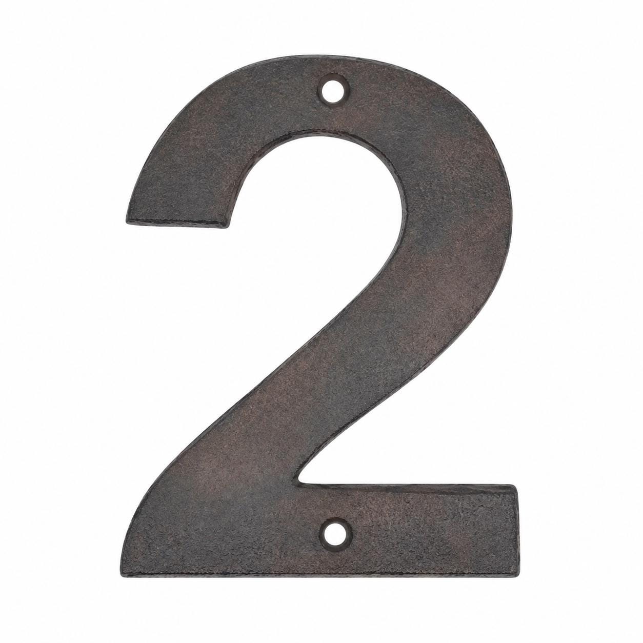 Modern Cast Iron House Numbers