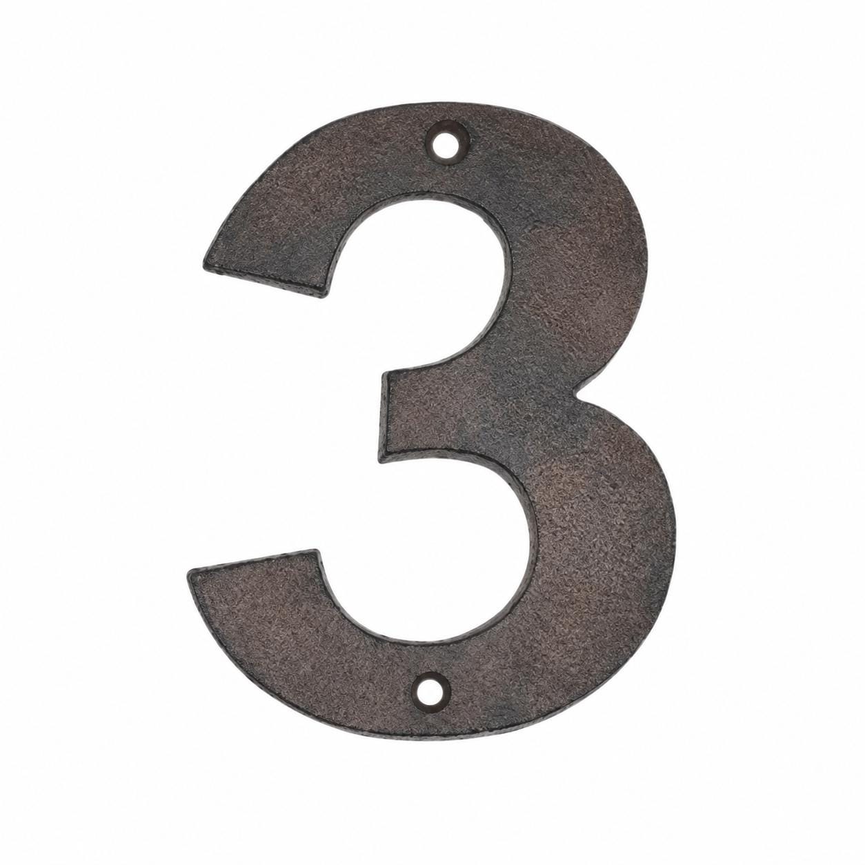 Modern Cast Iron House Numbers