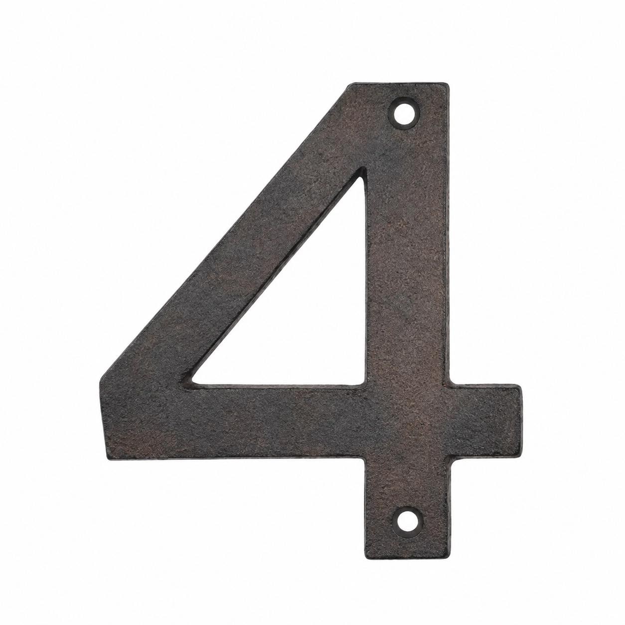 Modern Cast Iron House Numbers